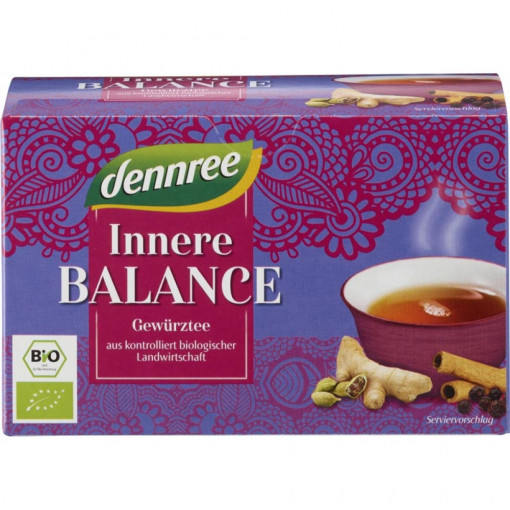 Ceai bio pentru echilibru interior, Dennree, 40g