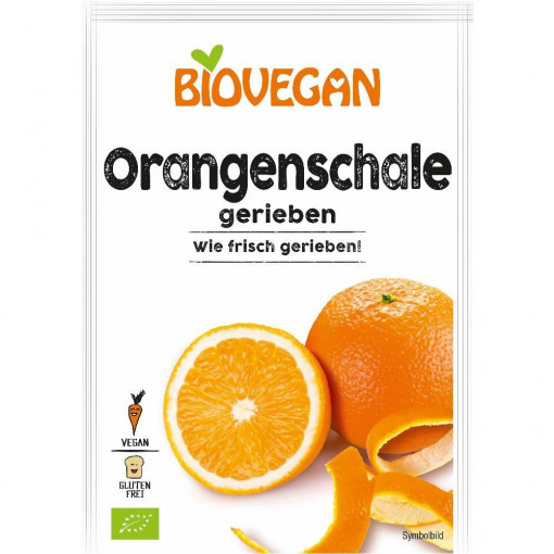 Coaja de portocala rasa bio, Biovegan, 9g