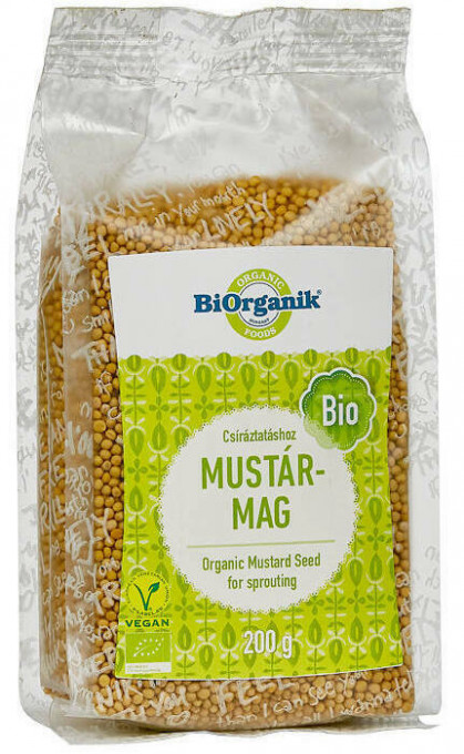 Mustar boabe pentru germinat bio 200g Biorganik