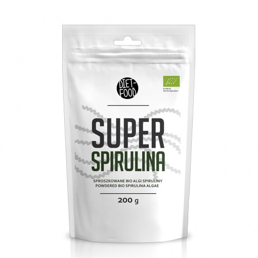 Spirulina - pulbere bio 200g, Diet-Food