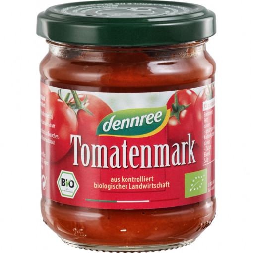 Pasta de tomate 22% substanta uscata bio, Dennree, 200g
