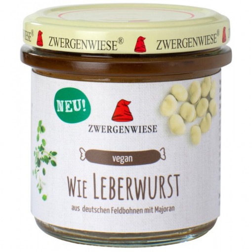 Crema tartinabila vegana bio Leberwurst, Zwergenwiese, 140g