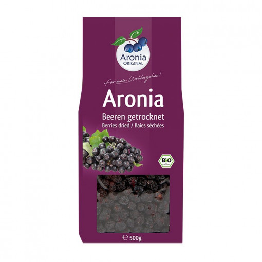 Fructe de Aronia BIO uscate, 500 g Aronia Original