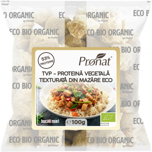 TVP - Proteina Vegetala Texturata din mazare bio, 100 g