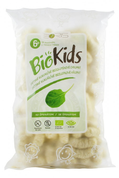 BioKids Pufuleti BIO cu spanac, 55 g