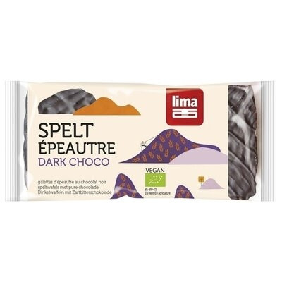 Rondele din spelta expandata cu ciocolata neagra eco 90g Lima