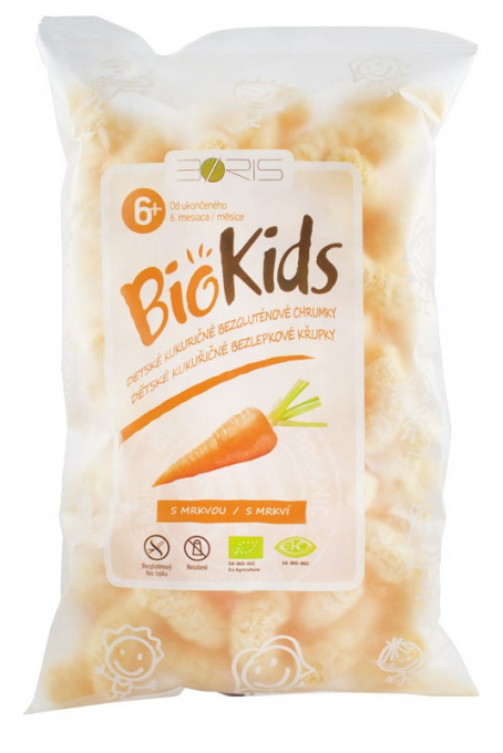 BioKids Pufuleti BIO cu morcovi, 55 g