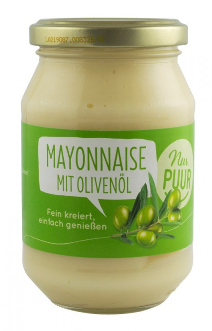 Maioneza BIO cu ulei de masline, 250 ml Nur PUUR