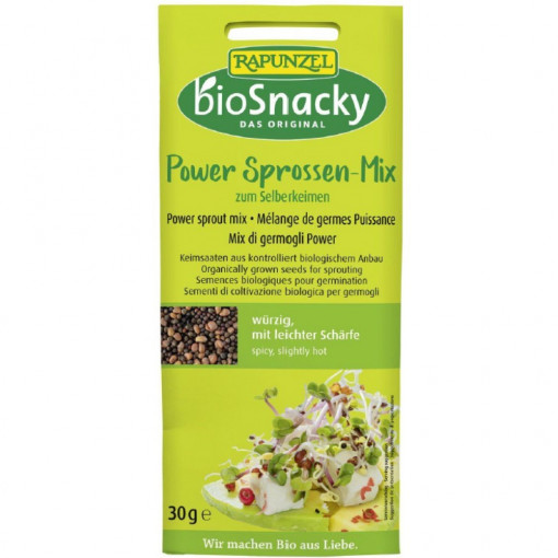 Mix de seminte bio Power pentru germinat , BioSnacky Rapunzel, 30g