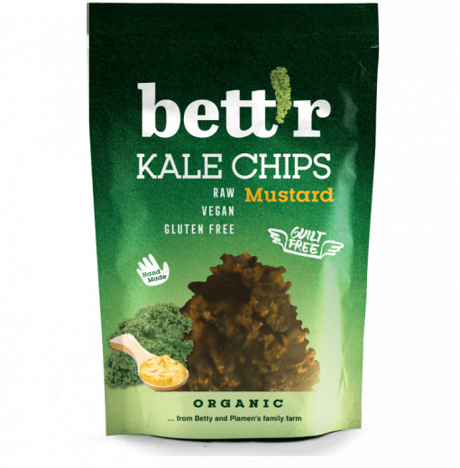 Chips din kale cu mustar raw eco 30g Bettr