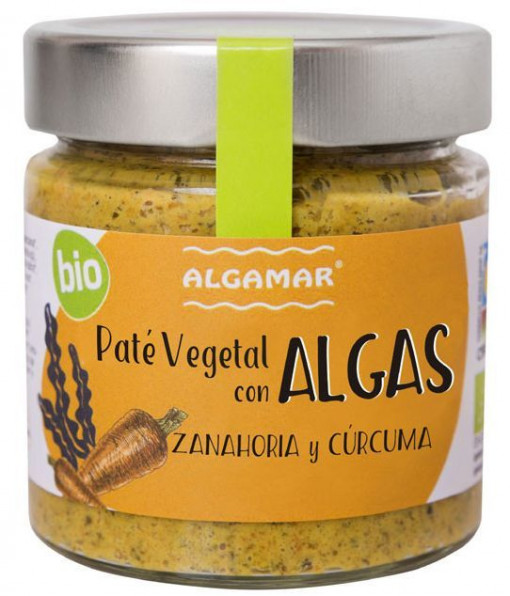 Pate vegetal cu alge, morcovi si turmeric eco 180g Algamar