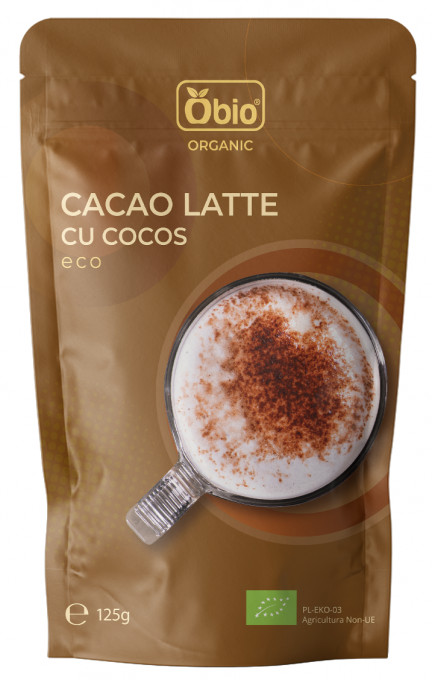 Cacao latte cu cocos bio 125g Obio