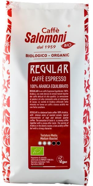 Cafea boabe Bio Espresso 100% Arabica Gourmet REGULAR 1 kg Salomoni