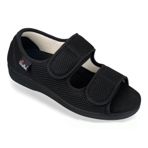 Hook and loop sandals, for men and women, OrtoMed 513-T21 black