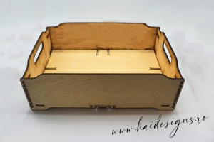 Lădiță din lemn - 40x29x13 cm - Img 3