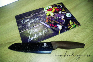 Tocător din sticlă personalizat - Img 1