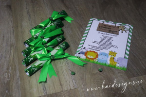 Invitație de Botez Rulată cu Eleganță - Creată După Visul Tău - Img 2