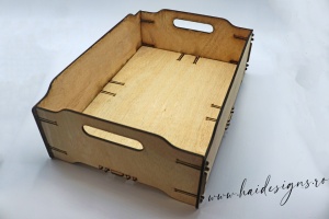 Lădiță din lemn - 40x29x13 cm - Img 1