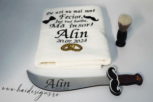Set personalizat pentru bărbieritul mirelui (model 1) - Img 1