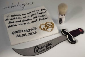 Set personalizat pentru bărbieritul mirelui (model 3) - Img 1