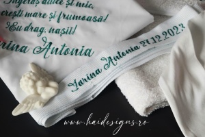 Trusou botez personalizat - model fetiță în nori - Img 4