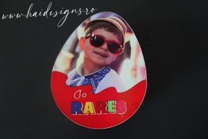 Cutie ”Ou Kinder” cu poză și nume - Img 2