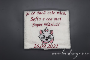 Set Elegant de 2 Prosoape Personalizate pentru Nașii mici - Img 2