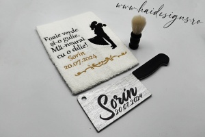 Set personalizat pentru bărbieritul mirelui (model 10) - Img 1
