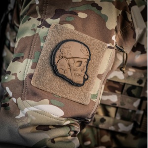 Emblema Patch Petic Model War is Hell 3D, PVC, Alb/negru 60x70 mm - Img 5