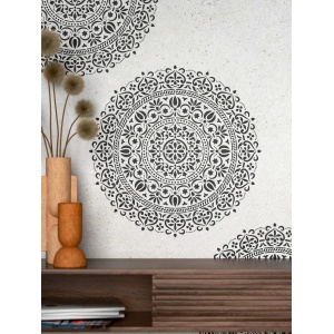 Sablon 410x410x0.7mm, Mandala Elegant, Refolosibil MX70006 Diametru total de 700mm - Img 11