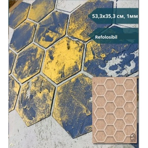 Șablon fagure de miere 53,3 x 35,3 cm, 0.7 mm, pentru pereți, pentru tencuială MXSP7665
