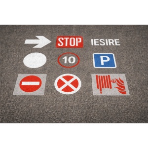 Sablon Perete 🏭 Set de șabloane industriale pentru marcare – 8 bucăți model MXSP7697 , tencuiala model MXSP7697 marime 273 x 180 mm - Img 3
