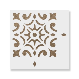 Sablon Perete vopsire, tencuiala 0.7mm Daphne Tile Stencil Refolosibil, model MXSP7267 - Img 2