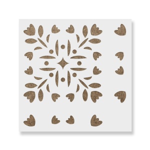 Sablon Perete vopsire, tencuiala 0.7mm Esben Tile Stencil Refolosibil, model MXSP7277 - Img 2
