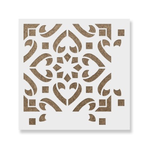 Sablon Perete vopsire, tencuiala 0.7mm Inima Tile Stencil Refolosibil, model MXSP7287 - Img 2