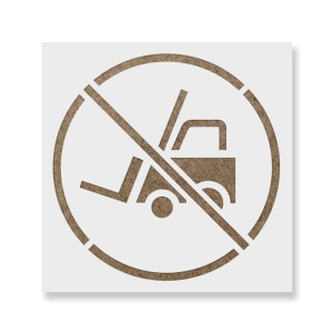 Sablon Perete vopsire, tencuiala 0.7mm No Forklift Traffic Symbol Refolosibil, model MXSP7237