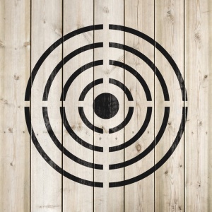 Sablon Perete vopsire, tencuiala 0.7mm Țintă Bullseye model MXSP7457 - Img 4