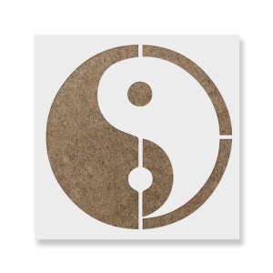 Sablon Perete vopsire, tencuiala 0.7mm Yin Yang model MXSP7465