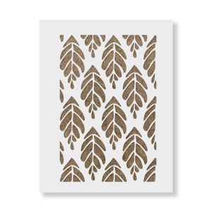 Sablon Perete vopsire, tencuiala 900x600x0.7mm Modern Broadleaf Refolosibil, model MXSP7066