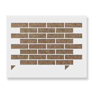 Sablon Perete vopsire, tencuiala 900x600x0.7mm Running Bond Brick Refolosibil, model MXSP7056