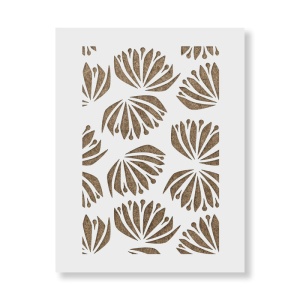 Sablon Perete vopsire, tencuiala 900x600x0.7mm Scandinavian Thistle Refolosibil, model MXSP7126