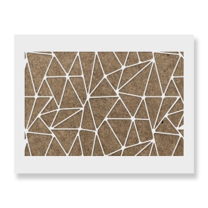 Sablon Perete vopsire, tencuiala 900x600x0.7mm Shattered Geometric Refolosibil, model MXSP7076