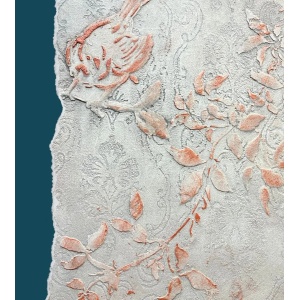 Sablon Perete vopsire, tencuiala Frunze de Clematis model MXSP7651 marime 570x350 mm - Img 3