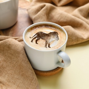 Set 14 sabloane decorare cafea 34 si 7 cm 0.5mm Animale model MXSP7363