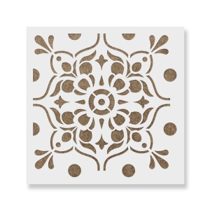 Sablon Perete vopsire, tencuiala 0.7mm Amelia Tile Stencil Refolosibil, model MXSP7274 - Img 2
