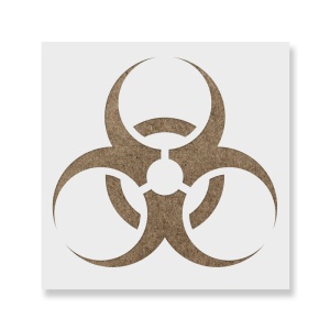 Sablon Perete vopsire, tencuiala 0.7mm Biohazard Refolosibil, model MXSP7208