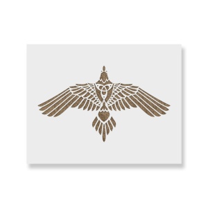 Sablon Perete vopsire, tencuiala 0.7mm Corb Tribal model MXSP7463 - Img 1