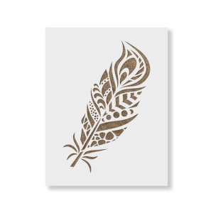 Sablon Perete vopsire, tencuiala 0.7mm Pană de Păun model MXSP7417