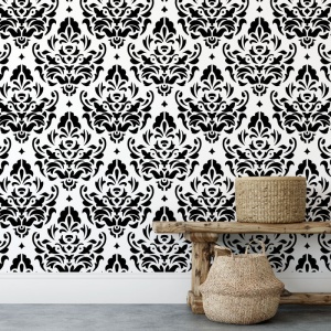 Sablon Perete vopsire, tencuiala 900x600x0.7mm Damask Refolosibil, model MXSP7075 - Img 2
