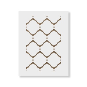 Sablon Perete vopsire, tencuiala 900x600x0.7mm Moroccan Outline Refolosibil, model MXSP7101 - Img 3